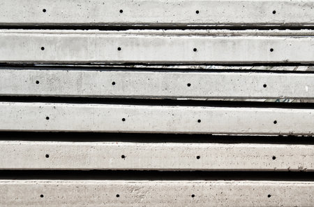 Side view of concrete pole pile
