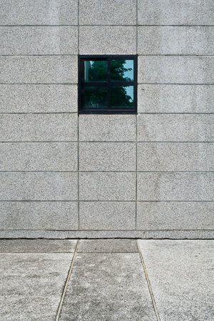 A window on wallの写真素材