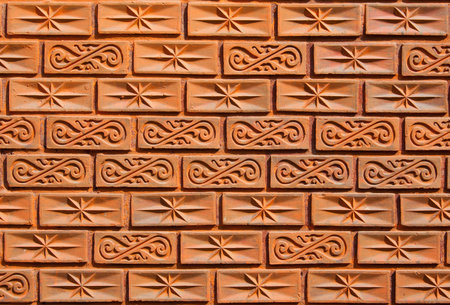 Pattern on the brick wallのeditorial素材