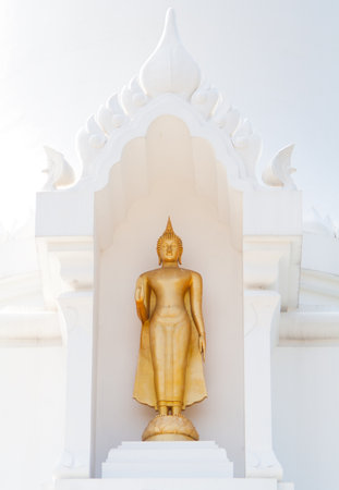 The statue of Buddha in Buddhismの写真素材