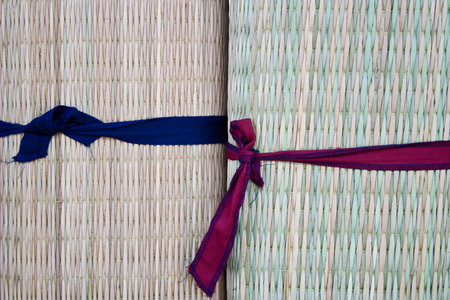 Conceptual image of tight reed mattingの写真素材