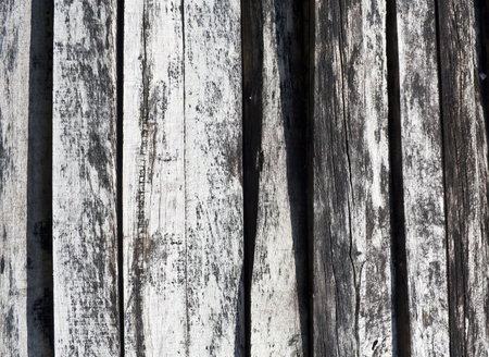 Closeup shot of old wooden wallの写真素材