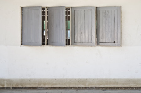 Traditional windows in Thailandの写真素材