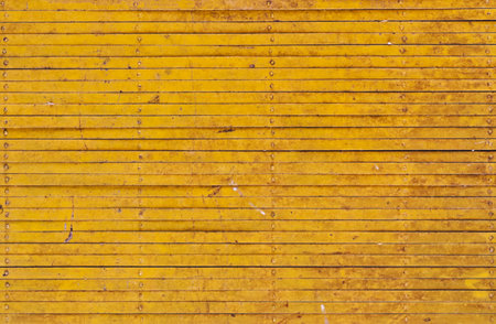 Yellow iron fence