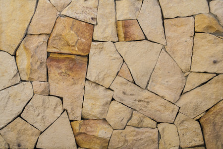 The texture and pattern of rock wallの写真素材