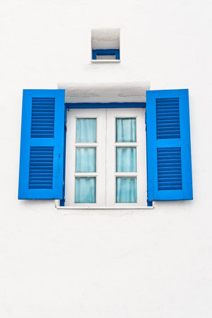 Vintage window and air passageの写真素材