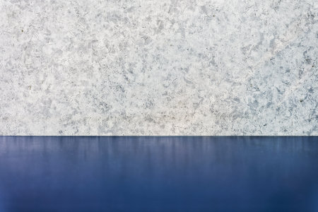 Marble wall and shiny floor