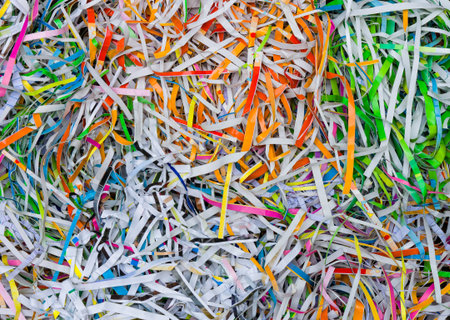 Colorful recycled paperの写真素材