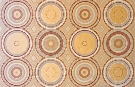 Circle pattern wallpaperの写真素材