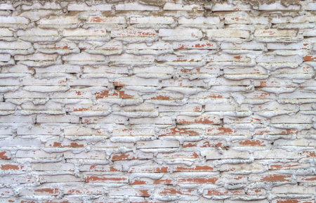 White peeling wallの写真素材