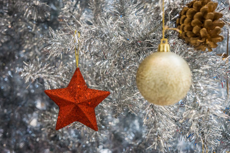 Christmas decorations on Christmas festive seasonの写真素材