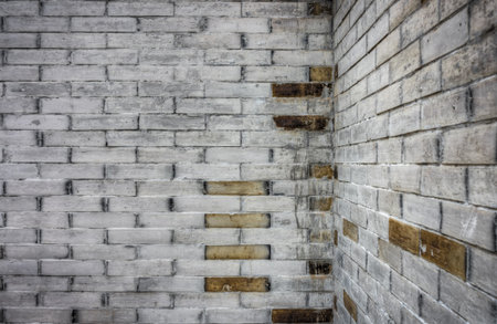 Ancient brick wallの写真素材