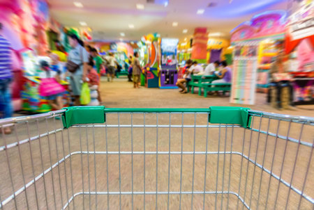The cart in indoor amusement parkの写真素材