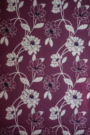 Flowers wallpaper design on wall
