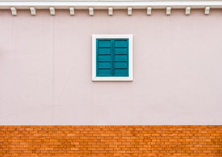 The vintage exterior design in European style of pink buildingの写真素材