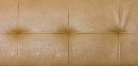 Brown leather sofa for background and textureの写真素材