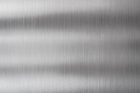 Shadows on flat metal. Aluminium surface for background and texture.の写真素材