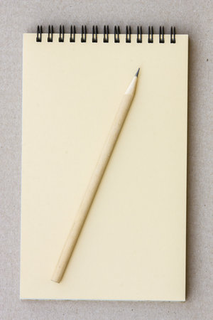 Notebook and pencilの写真素材
