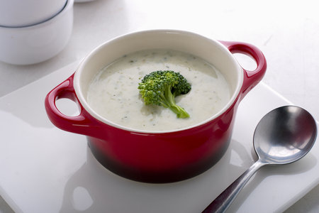 This delicious broccoli cream soup is  so easy to make の写真素材