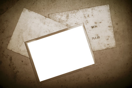 Old photo edging for use as a design elementの写真素材