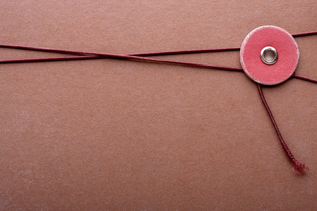 background of brown file cover with detailの写真素材