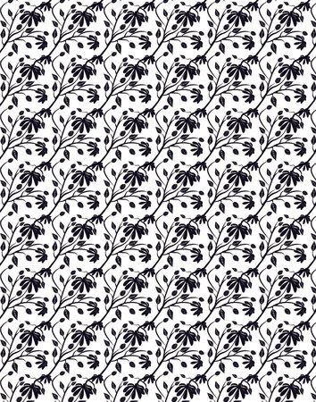A Seamless pattern floral illustration.のイラスト素材