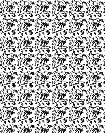 A Seamless pattern floral illustration.のイラスト素材