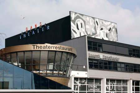 Den Haag ,Nederland-april 8, 2015: The Lucent Dance Theatre is home to the Dutch dance partnership Dance Theatreのeditorial素材