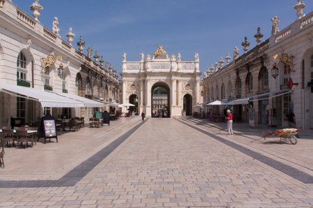 Nancy,france-june 12, 2015: view at place stanislas in Nancy Franceのeditorial素材
