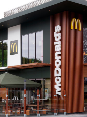 Amsterdam,Netherlands-july 3, 2015: facade of an mcdonald restuarant