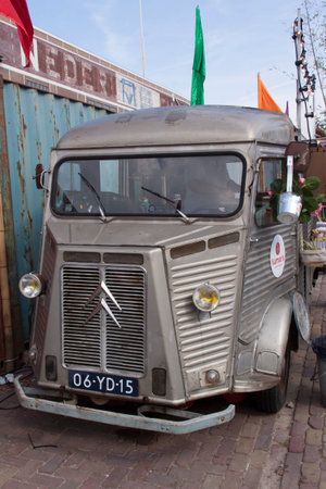 Amsterdam , Netherlands-july 31, 2015: Citroen HY food truck at a festival in Amsterdamのeditorial素材