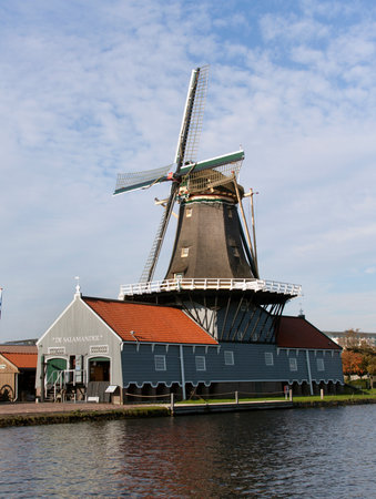 leidschendam, Netherlands-october 27, 2015: Salamander has a sawmill in Leidschendam build in 1777