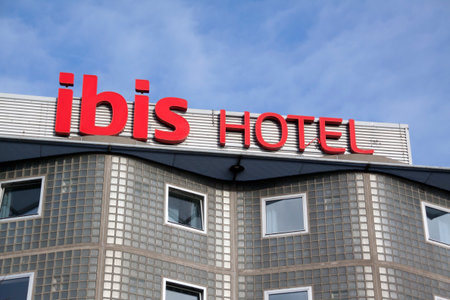 Amsterdam, Netherlands-december 26, 2015: European hotel chain ibis, this hotel is located in Amsterdamのeditorial素材