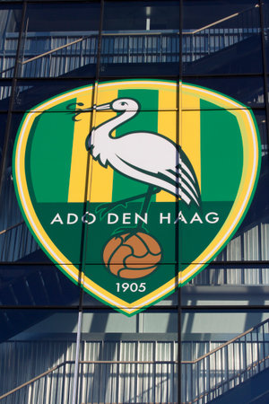 The Hague, Netherlands-january 25, 2016: ADO Den Haag is a Dutch soccer club from The Hague, the home is the Kyocera Stadionのeditorial素材