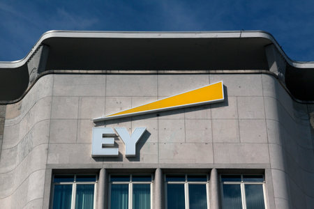 Amsterdam, Netherlands-september 18, 2016:facade of the ey, ernst en  young building in Amsterdam