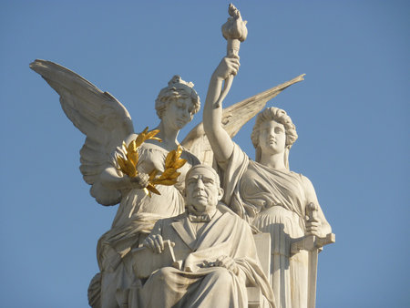 MEXICO CITY, MEXICO, February 21, 2016: The Benito Juarez Monumentのeditorial素材