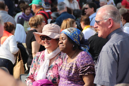 An African woman in the Squareのeditorial素材