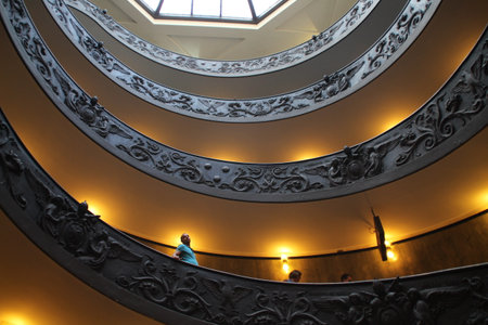 A spiral staircase