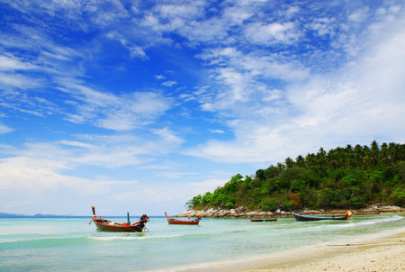 Boat on Andaman Seaの写真素材