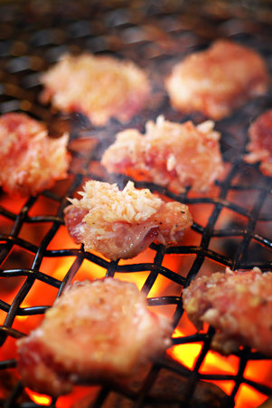 Beef bbq grilled, Japanese cuisineの写真素材