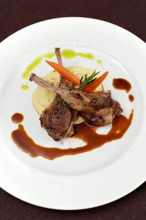 Grilled Lamb Chopsの写真素材