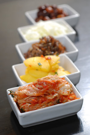 Korean side dishesの写真素材