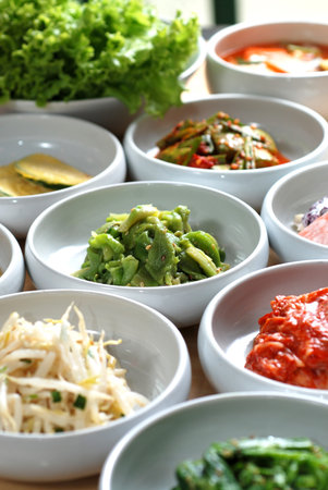 Korean side dishesの写真素材