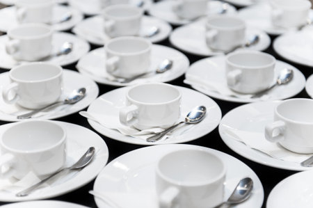 Cups of coffee, Coffee Break cateringの写真素材