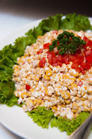 Corn saladの写真素材