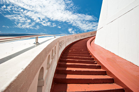 The Golden Mount at Wat Saket, Travel Landmark of Bangkok THAILANDの写真素材