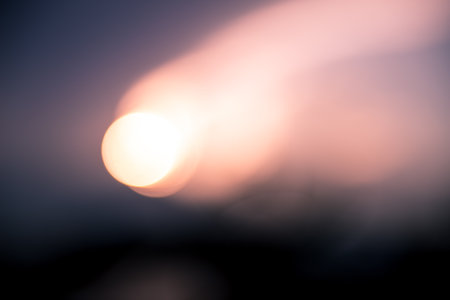 sunset out of focusの写真素材