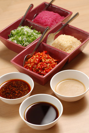 japanese hot pot sauceの写真素材