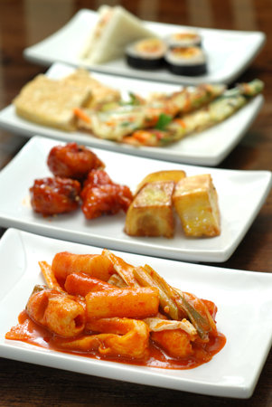 Korean side dishesの写真素材