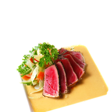 tuna sushi with text spaceの写真素材